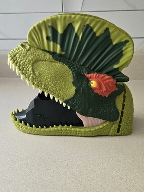 Mattel UNO Attack Jurassic World Dilophosaurus Dinosaur Card Launcher Only